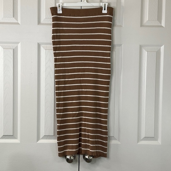 Freshman 1996  Women’s Stripped Midi Skirt Size L - Picture 1 of 6